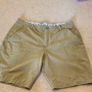 Puma Men's Olive Flat Front Shorts